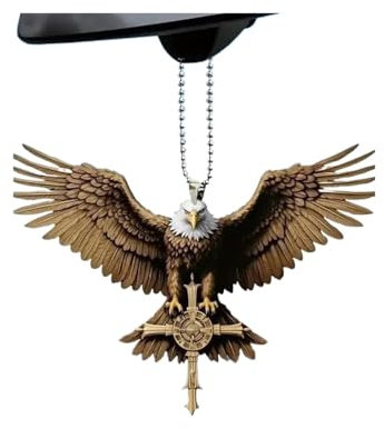 Auto innenspiegel anhänger Adler Kreuz Auto Anhänger Auto Dekorative Accessoires Innen Leiste Kreative Schmückt Ornament Auto Simulation Dekore Rückspiegel Anhänger Auto