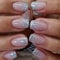 Glitter Nude Pink False Nails Short Square, SXVME Natural Press On Nails Short with Sparkle Shiny Sequins Design Full Cover Fake Nails Acrylic Stick On Nails For Women Nail Art 24 Pcs