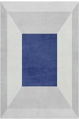 IHHGNB Leinwanddrucke, Wandkunst, surreales blaues Quadrat, abstrakte geometrische Illustrationen, modernes Kunstplakat, minimalistisches Boho-Dekor, 40 x 50 cm, rahmenlos