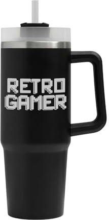 Retro Gamer Game Video Games Big Tumbler, Retro Gamer Game Video Games Mug, Insulated Flask, Large Mug