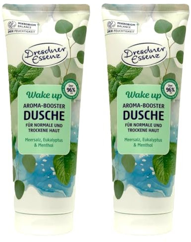 2er Pack Dresdner Essenz Aroma-Booster Duschgel Wake up, 2x 250ml
