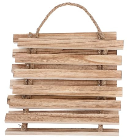 Kisangel Treillis Mural Support De Pots De Fleurs Suspendus en Bois – Support De Jardinière Mural pour Intérieur Et Extérieur – Support De Jardinière Vertical pour Terrasse Balcon Et