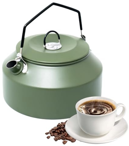 Camp - für kochendes Wasser - 1,35 l Aluminiumlegierung im Freien im Freien, der schnelle Heizte -, platzsparende Teekessel für Kaffee, Suppe, Universalkessel für Induktionsöfen, Holzöfen
