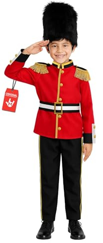 Morph British Guard Costume, Royal Guard Costume Kids, Kids Dress Up British Soldier, Book Day Costumes For Boys, 3-4 Years