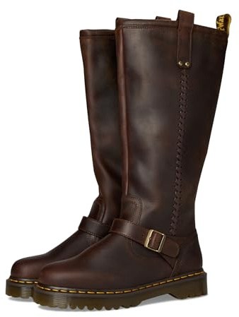 Dr. Martens Women's Anistone Knee High Boots, Dark Brown, 12 Women/11 Men
