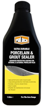 PALACE Grout Film Remover, 1L Tile Cleaner for Cement Residue and Haze, for Ceramic and Porcelain Surfaces - 1l