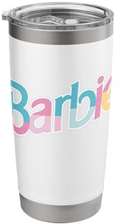 Barbie - Logo Dreamhouse Colors Stainless Steel Insulated Tumbler