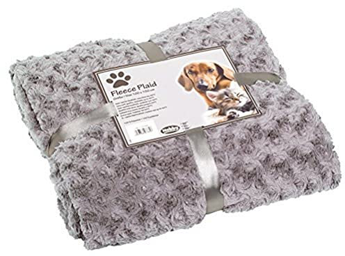Nobby Fleece Plaid SUPER SOFT hellgrau M 100 x 150 cm