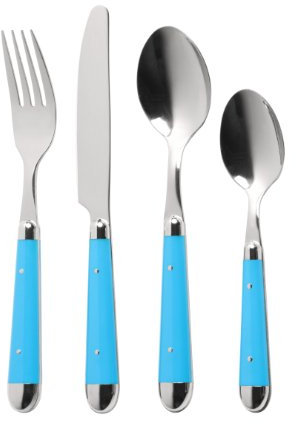 Premier Housewares 16-Piece Brasserie Cutlery Set - Blue