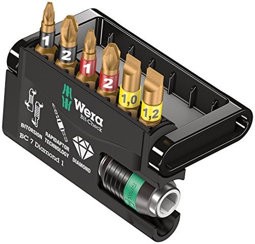 Wera Bit-Sortiment, Bit-Check 7 Diamond 1, 7-teilig, 05057416001