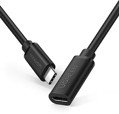 UGREEN USB C Extension Cable USB C 3.1 5Gbps Data Lead Compatible with Macbook Galaxy S22 / S21 Huawei P30 / P20 Pixel 6 (0.5m)