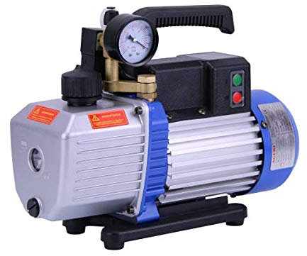 Bomba de vacío 2 etapas con Vacuometro para R32 y 1234yf