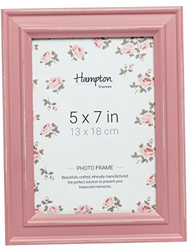 Hampton Frames Paloma PAL301957P - Cadre photo vieilli chic - Rose - 13 x 18 cm