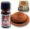 Dekoratives Raumduft Set Terracotta Duftstein Spirale mit 100% naturreinem ätherischen Öl Zedernholz Deko Geschenk Duft