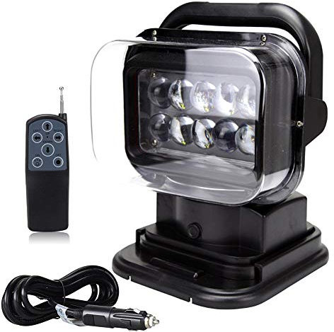 Willpower 50W Led strahler außen mit magnetfuß, Led arbeitsscheinwerfer mit Fernbedienung, LED Suchscheinwerfer für Geländewagen ATV Trucks Boote und mehr