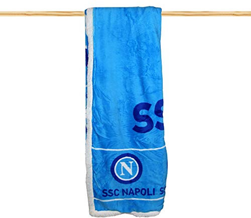 SSC Napoli_ Plaid in Pile con Pelliccia, Coperta Calda agnellato, Morbida 130x150cm Ufficiale!