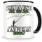Samunshi® Angeln Tasse mit Spruch Zuhause ist Angeln Geschenk für Angeln Fans Kaffeetasse groß Lustige Tassen zum Geburtstag schwarz 300ml