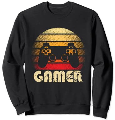 Retro Gamer Zocker Gaming Videospiele Jungs Jungen Teenager Sweatshirt