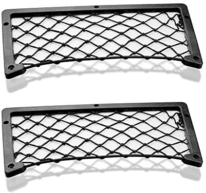 aupawdy 2 Pcs Campervan Storage Storage Net Car Storage Mesh Car Storage Net Bag with Plastic frame For Car Caravan Motorhome Boat