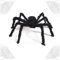 OUOQI 2pcs Halloween Spinnen, 90cm+75cm Riesenspinne, Spinnennetz Halloween ​Dekoration, Gruselige Spinne Realistische große Spinne Requisiten