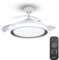 Philips - Bliss Ventilador de techo con luz LED (28W) y mando, motor DC (ahorro energia) 35W, luz blanca de cálida a fría (3000-5500K), diametro 510mm, color blanco y dorado