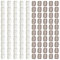 100 Stücke Perückenclip Kammclip, Tressenclips Perücken Clips, Snap-Clip hair U Form Metall Clips, für zur Perücken- und Hutbefestigung verwendet (Hellbraun und Cremefarben)