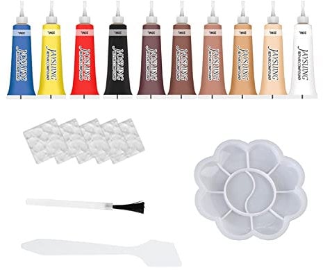 goodjinHH 01 10stk Flüssigleder,20ml Leder Reparatur Creme Set für Ledercouch Lederjacke Autositz Sofa Mäntel (20ml 10stk)