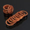 GatherTOOL 20 Stücke/50 Stücke M10*14mm Kupferscheibe Motorrad Geflochtene Kupplung Bremsschlauch Banjo Dichtung 10mm Kupfer Quetschscheibe Motorrad Schlauchscheiben Zubehör Werkzeuge (Color : 20pcs)