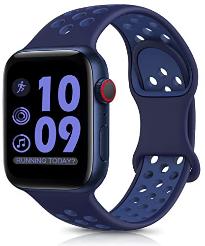 DigiHero Sport Straps Compatible with Apple Watch Straps 44mm 46mm 42mm 40mm 45mm 41mm 38mm 49mm Women Men, Breathable Soft Silicone for iWatch Series 11 10 9 8 7 6 5 4, Ultra SE 3 2 1