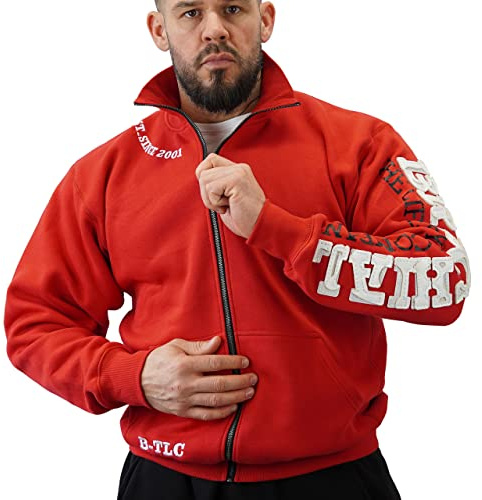 Brachial Premium Herren Sweatjacke Gym - Freizeitjacke Trainingsjacke für Bodybuilder Sportler