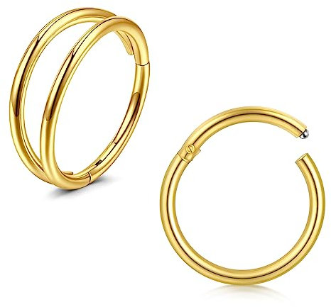 Briana Williams Nasenring Helix Ring Septum Piercing Clicker 18g 20g Edelstahl Lippenpiercing Ohrpiercing Nasenpiercing