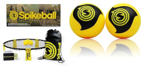 Spikeball-Set mit 3 Bällen - Zum Spielen im Freien im Haus & Extra Ball Packs - Profi-Bälle (2 Stück)