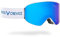 Black Crevice Skibrille, mit zylindrischen Gläsern, white/blue revo
