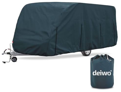 Deiwo Essential Wohnwagen Schutzhülle 550x220x250cm Abdeckplane Caravan Abdeckung