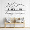 GRAZDesign Wandtattoo Sprüche Happy Camping, Camper, Reise Aufkleber für Wohnzimmer, Flur, Innen und Außen - 50x30cm / schwarz