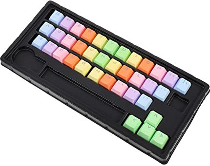 OSALADI 2 Set Keycap Ornament Kit Chic Tastiera Key Caps Tastiera Decor Tastiera Colorata Tastiera Colorata Tastiera Viola Tastiera Illuminata Tastiere Di Computer Budino Per La Casa