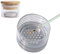 Vaso de limpieza de pinceles de uñas, vaso de limpieza de pinceles, vaso de cristal de uñas duradero con tapa, lavabo para lápices de uñas, vaso de almacenamiento para Pinse con purpurina