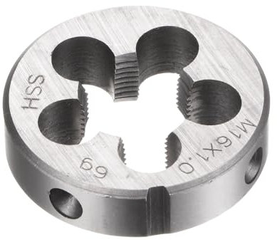 QUARKZMAN Runde Schneideisen, Metrisches M16 x 1 Gewinde (Rechtsgewinde), Hochgeschwindigkeitsstahl (HSS) Schneideisen Reparaturwerkzeug