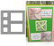 DzIxY Quadratische geometrische Bordüren-Metall-Stanzformen für Kartenherstellung, Prägepapier-Stanz-Set, Scrapbook-Schablonen, Zubehör, Maschinenvorlagen