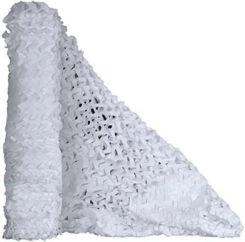 Camouflage net,white camo net,waterproof oxford net,suitable for patio,decoration,car,swimming pool protective cover, gazebo breathable shade mesh,various sizes for choice,White(5x5m(16.4x16.4ft))