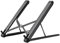 ICKUMDQUU JP-2 Einfach zusammenklappbarer Laptop-Ständer aus Aluminium for 11–15,6 Zoll, ultraleichter Desktop-Laptop-Ständer, tragbarer Laptop-Ständer(Color:Black)