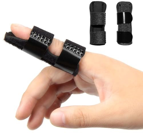 eROOSY 4 Stück Fingerschienen verstellbar, Fingerstütze Fingerstütze Auslöser Fingerstütze für Auslösehammer gebrochene Knöchel Immobilisierung Richtung für alle Finger