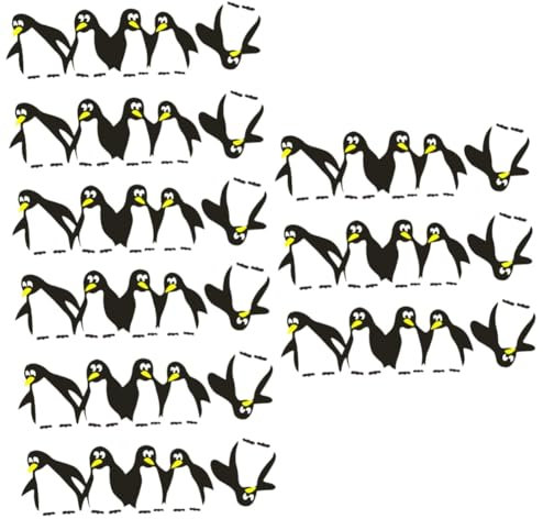 ibasenice 9 Stück Pinguin Kühlschrankmagnet Schlafzimmer Wanddekoration Pinguin Kühlschrankaufkleber Tier Kühlschrankaufkleber Tier Kühlschrankaufkleber Kinderzimmer Wandkunst Pinguin