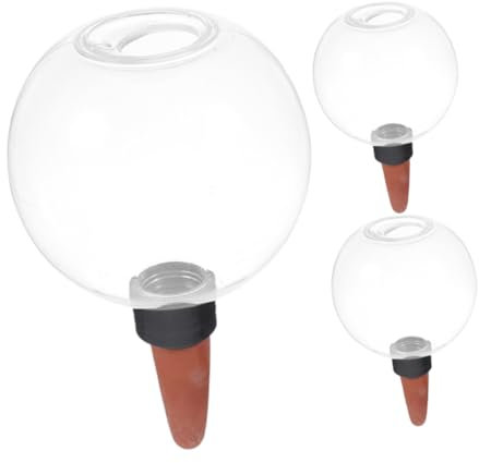 KITANDOVE Set Irrigazione 3 Pezzi Sfere per Piante da Autoirrigazione Globi di Irrigazione Inserto per Vaso per Vacanza Strumento per Piante