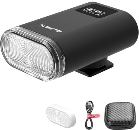 FOMITO F12 Mini Camera Flash Speedlite, Hot Shoe Flashlight for Canon, Nikon, Fuji, Sony, Ricoh GR3, GR3X Digital Cameras, White