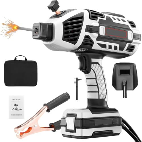 Handheld Welding Machine, 220V Portable Electric Stick Welder Machine with IGBT Inverter 5 Variable Current Adjustment, Upgraded Arc Welder Gun Welding Tool for 3/32 -1/8 (2.5-3.2mm) Wire Rods