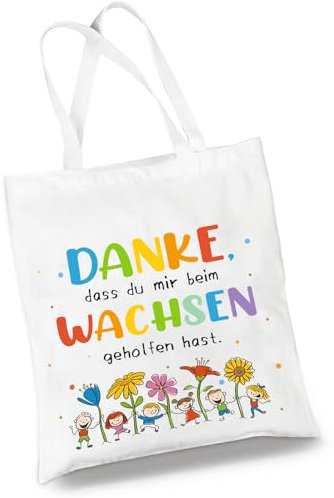 Erzieherin Geschenk, Baumwolltaschen Abschiedsgeschenk Erzieherin, Dankeschön Erzieherin Geschenk Abschied, Kinder Abschiedsgeschenk Kita Lehrer