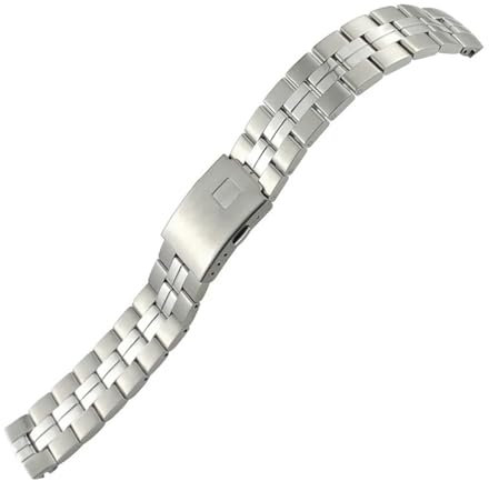 SERDAS Edelstahl-Uhrenarmbänder für 1853 T049 T049410A Tissot PR100-Serie, massives Metallarmband, 19 mm(Silver)