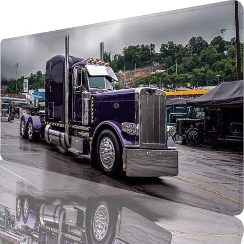 Grau Mauspad XXL 900 x 400 x 4 mm, Groß Gaming Mauspad LKW Desk Mat mit Vernähte Kanten, Wasserdicht Anti-Rutsch Mousepad PC, Laptop Verbessert Präzision und Geschwindigkei für Büro Zuhause l-3372