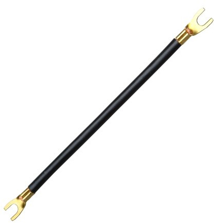 Kopp 250008009 Verdrahtungsbrücke beidseitig mit Gabelschuh, Leitung H 07 V-K 6 mm², Länge 125 mm